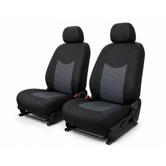 Front Car Seat Cover (Pack of 2) with Car Headrest, Front Car Seat Protector, Universal Car Seat Covers, Covers Car Seats, Compatible with Side Airbags