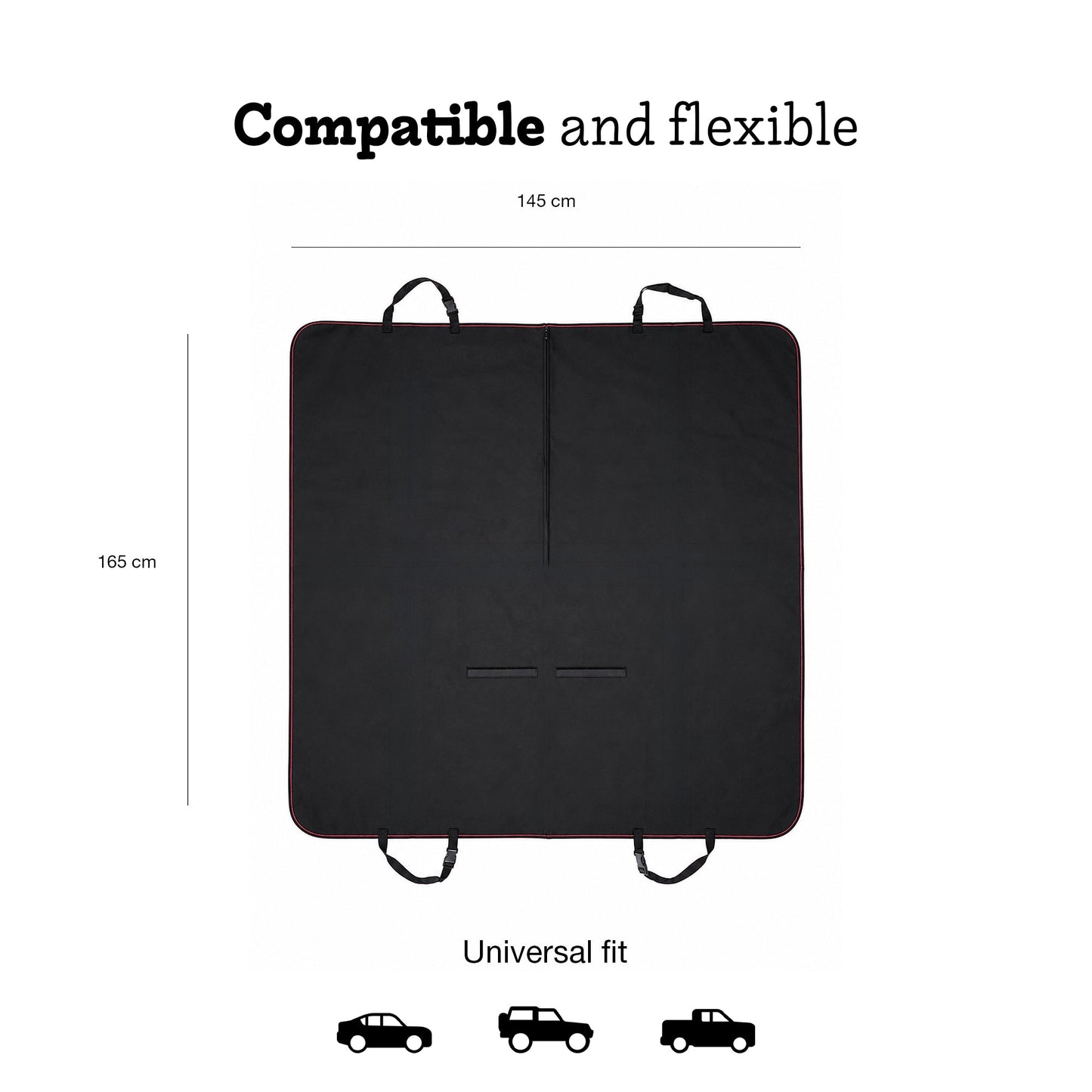 Car Dog Cover, Car Protector for Dogs, Back Seat and Boot Car Dogs, Waterproof and Non-Slip, Universal Car Boot Cover, Car Seat Covers Dog Resistant