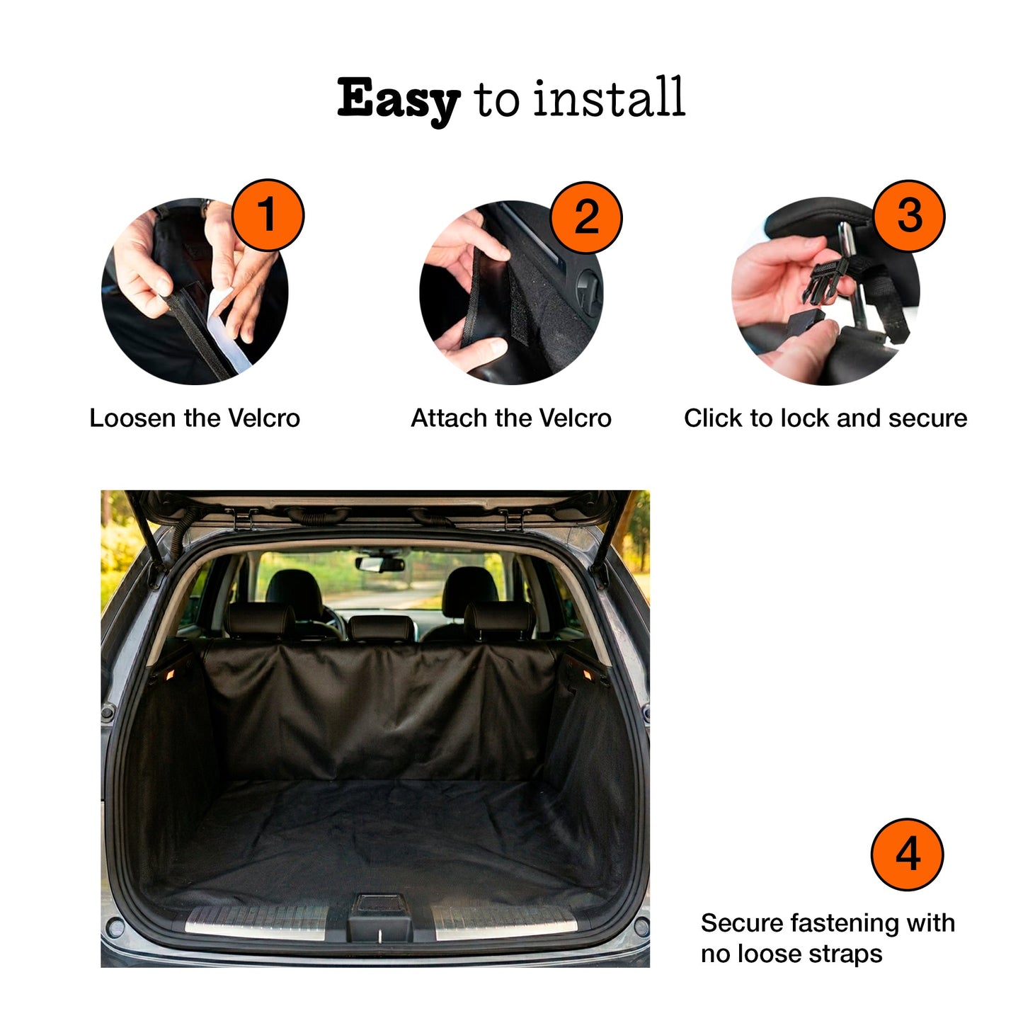 Car Dog Cover, Car Protector for Dogs, Back Seat and Boot Car Dogs, Waterproof and Non-Slip, Universal Car Boot Cover, Car Seat Covers Dog Resistant